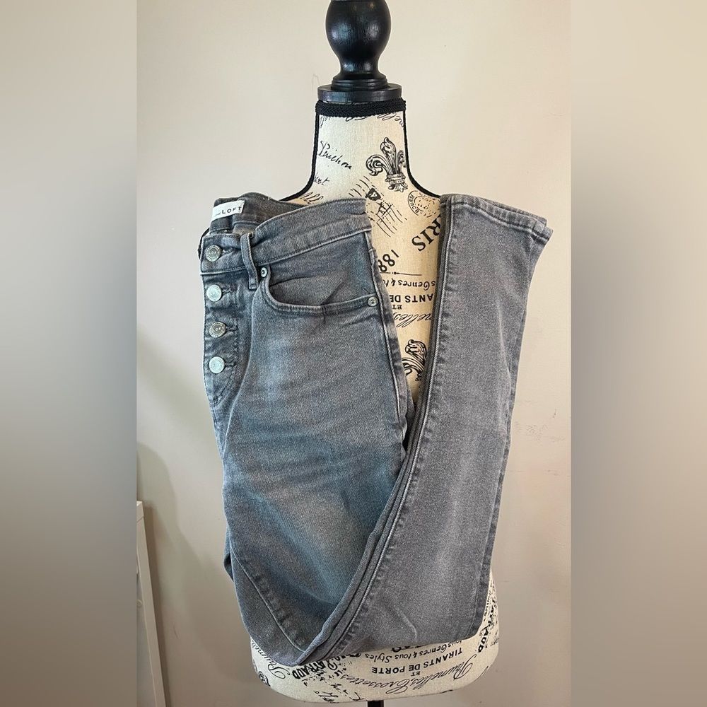Light gray washed denim